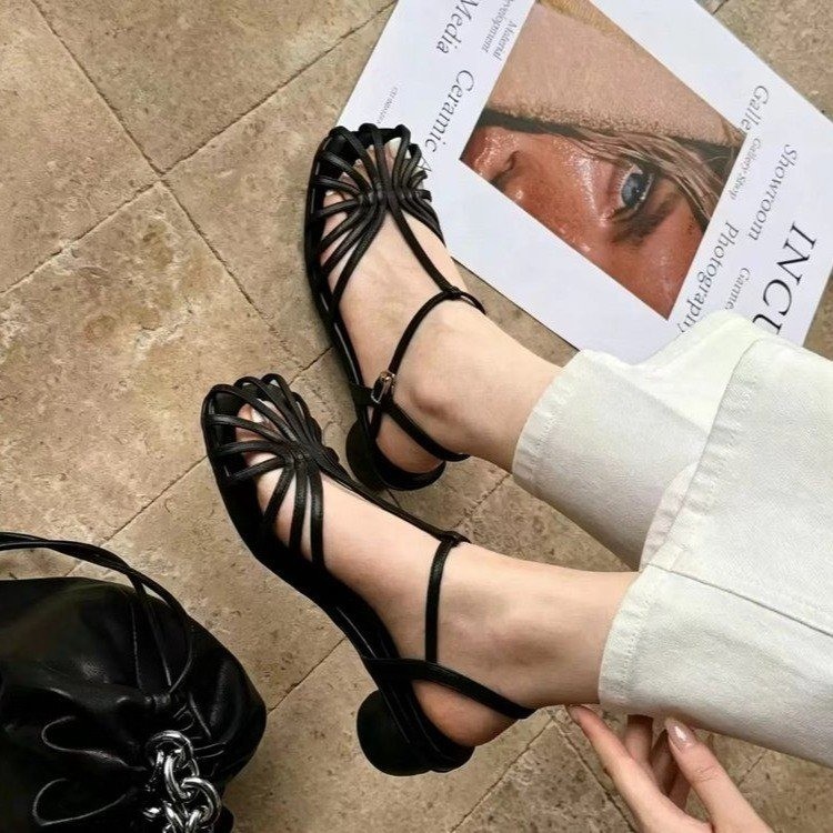 Vintage And Modern Fashion - French-style Vintage Woven Toe Sandals 2026