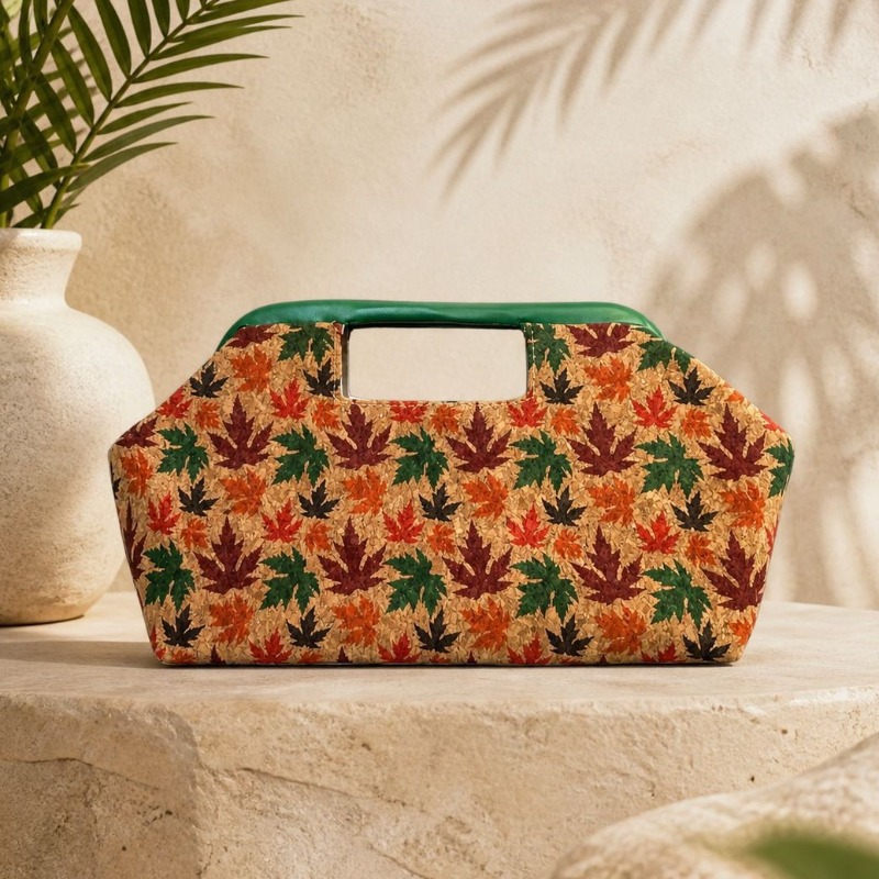 Vintage Fashion Style Female - Fashionable Maple Leaf Pattern Women's Clutch
