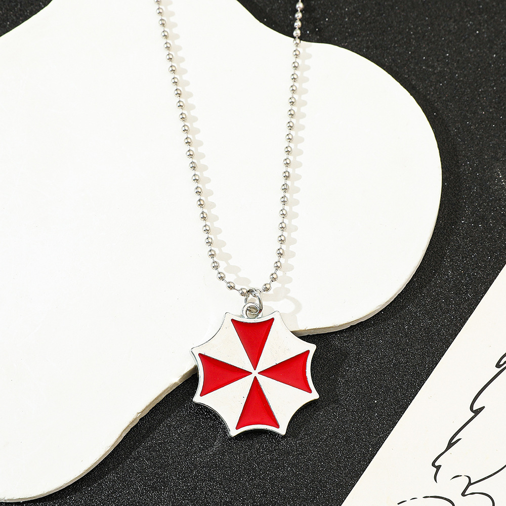 Fashion Y Vintage - Vintage Fashion Red Umbrella Pendant Necklace