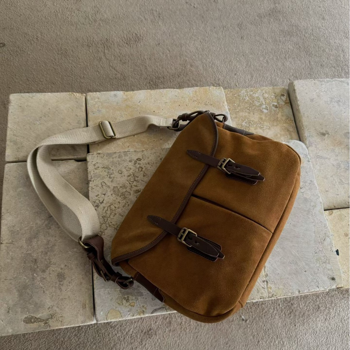 Vintage Fashion Style Female - FIRMRANCH Fashion Autumn Winter Suede Cowhide