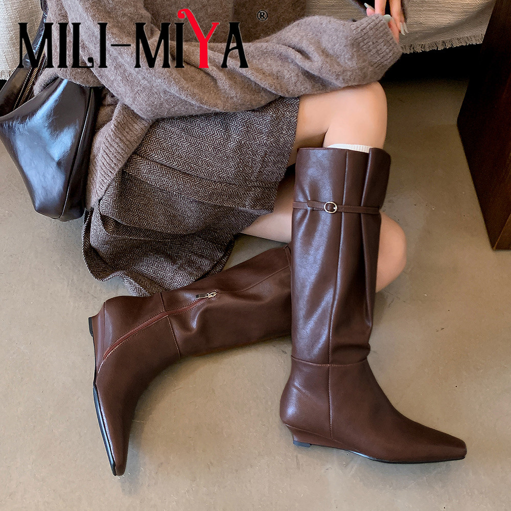 Vintage And Modern Fashion - MILI-MIYA New Genuine Leather Fashion Square