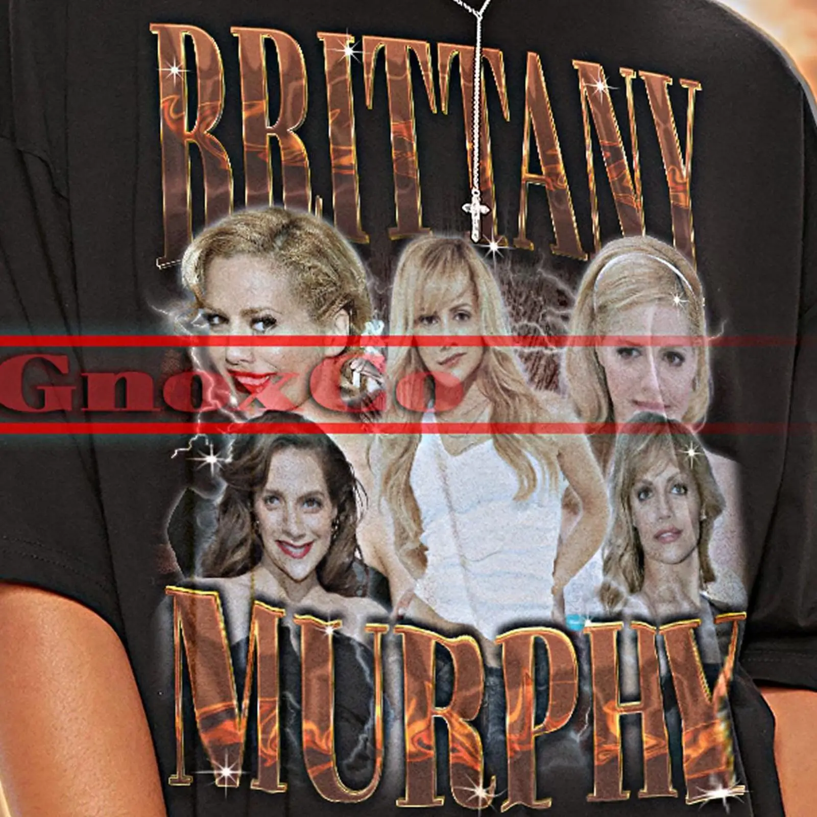 Vintage Fashion Collage - Brittany Murphy Retro 90s T Shirt
