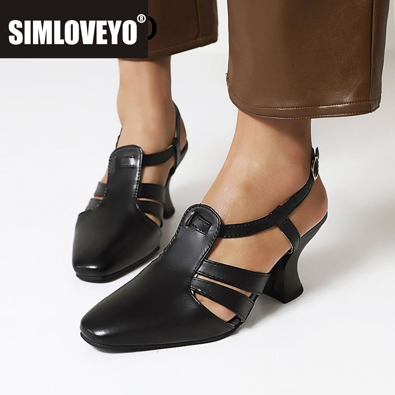 Vintage Fashion Style Female - SIMLOVEYO 2025 Fashion Daily Sandals for