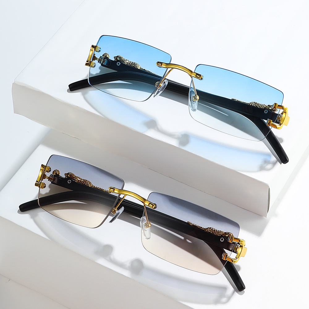 Vintage Fashion Designer - 1PCS Fashion Vintage Rimless Sunglasses Women