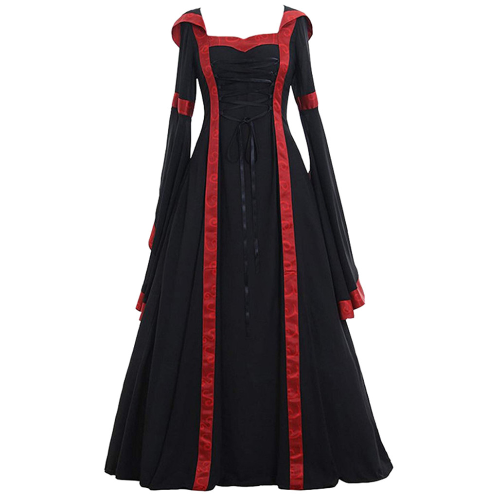 Vintage Fashion Women Dresses - Women's Halloween Dressing Fashion Big Swing