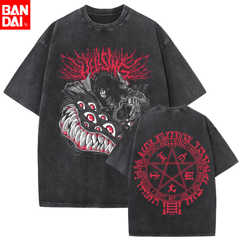 Fashion Y Vintage - Washed Vintage Anime Hellsing Abraham Van