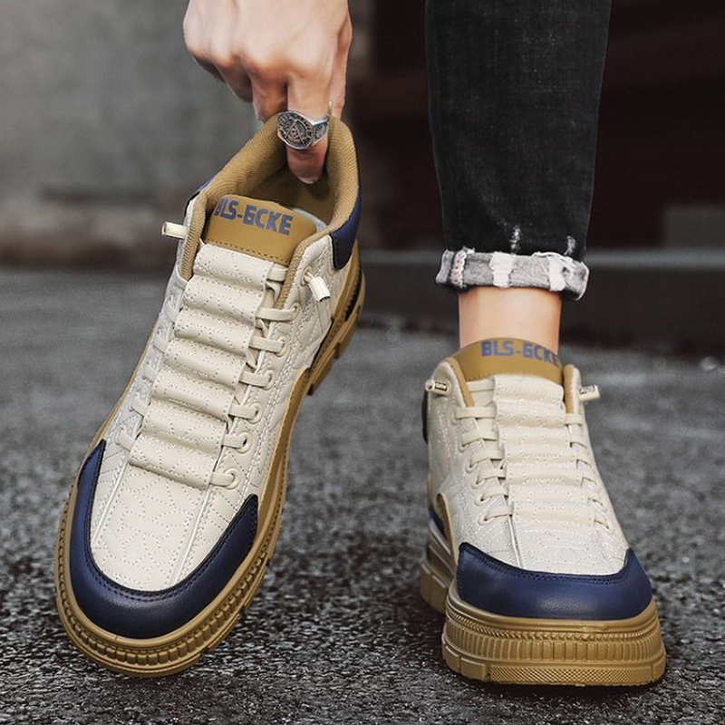 Vintage Fashion Designer - Slip-On Platform Men's Boots Spring Autumn