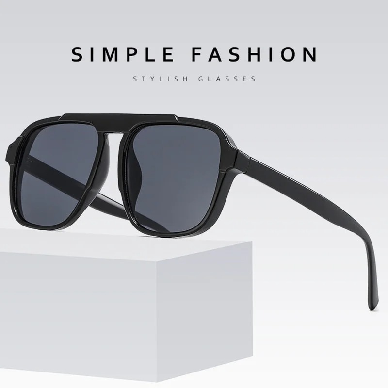New Oversized Frame Sunglasses - Vintage Fashion Designer ulasan dan harga