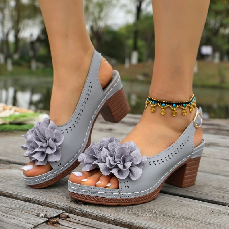 Vintage Flower Decorate Peep T - Vintage And Modern Fashion ulasan dan harga