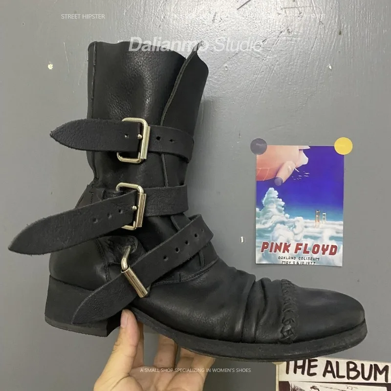 Fashion Men's Genuine Leather  - Vintage Fashion Style ulasan dan harga