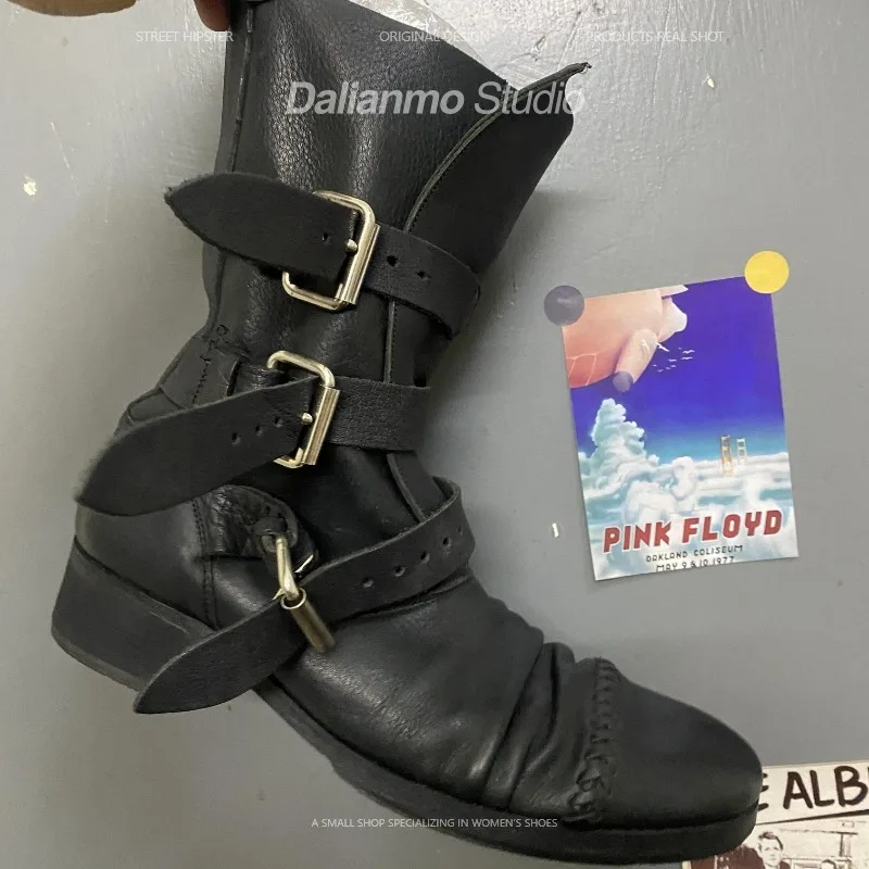 Fashion Men's Genuine Leather  - Vintage Fashion Style ulasan dan harga