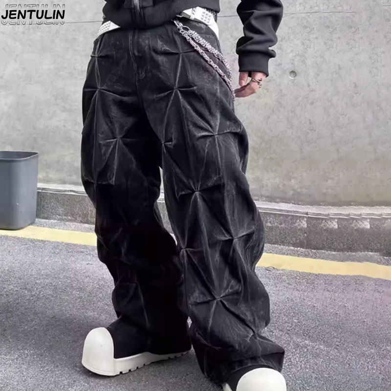 Y2K Aesthetics New Pattern Emb - Retro Track Pant ulasan dan harga