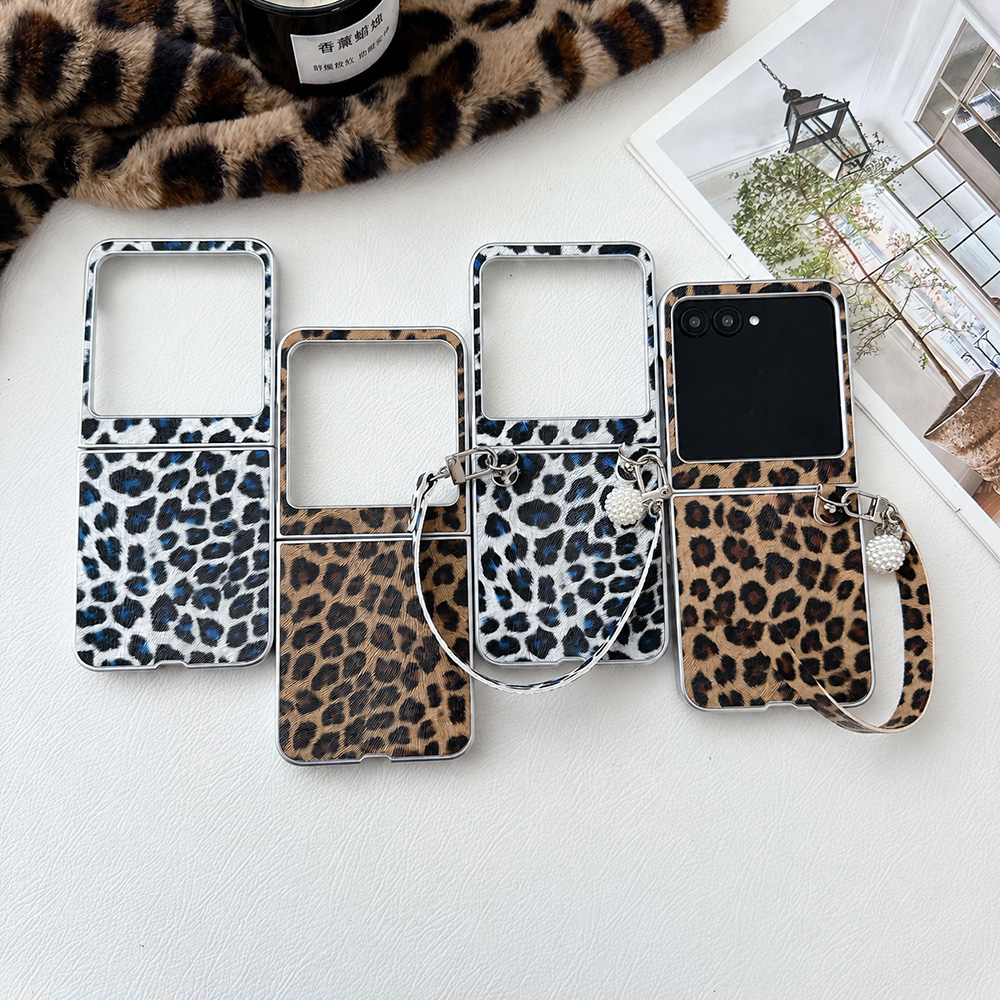 Leopard Print Folding Flip Pho - Vintage Women Fashion ulasan dan harga