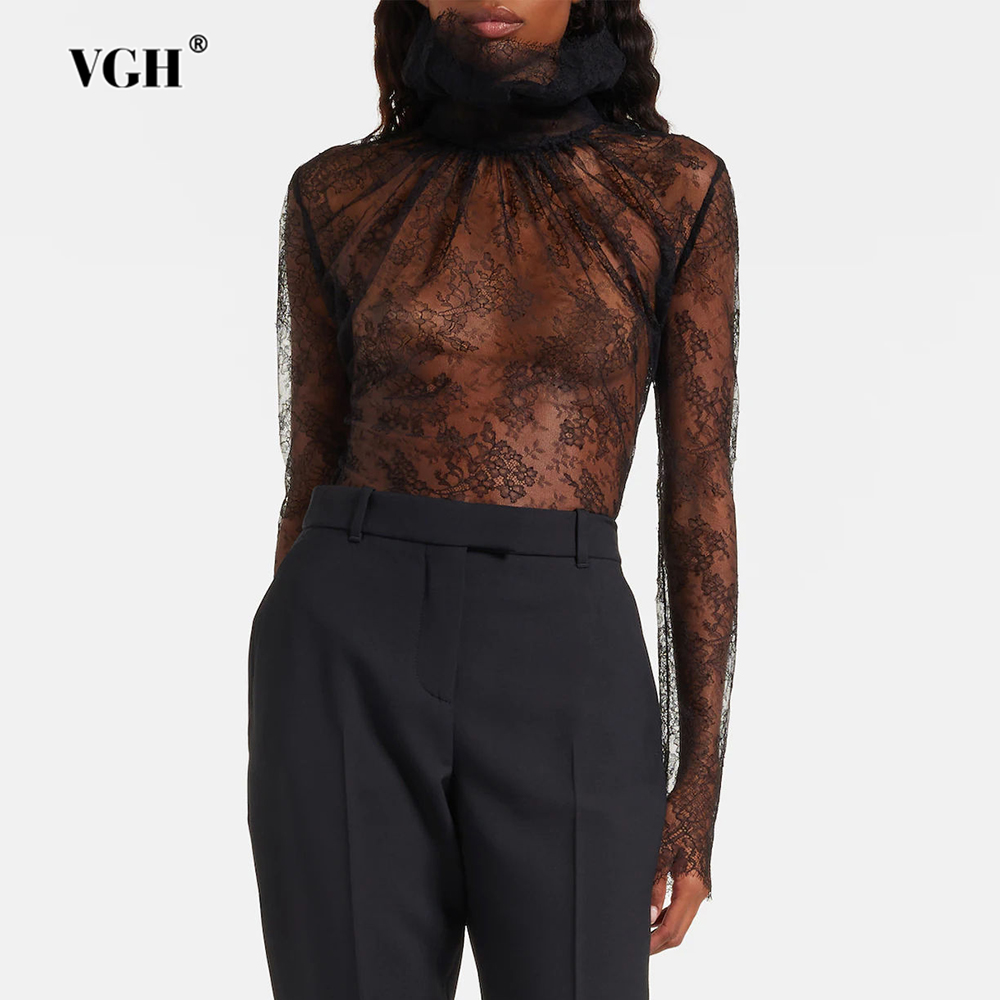 VGH Sexy Vintage Solid Lace Sl - Vintage Fashion Style Female ulasan dan harga