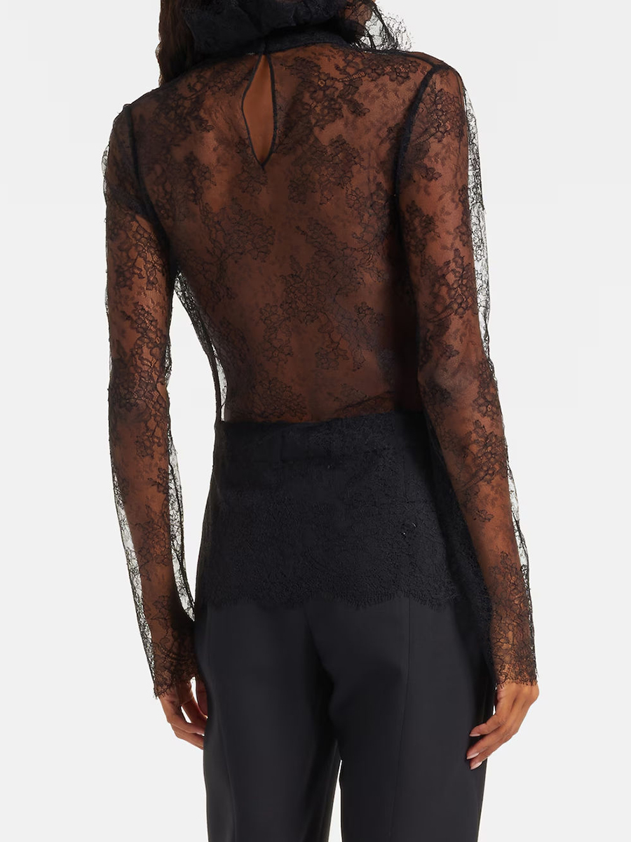 VGH Sexy Vintage Solid Lace Sl - Vintage Fashion Style Female ulasan dan harga