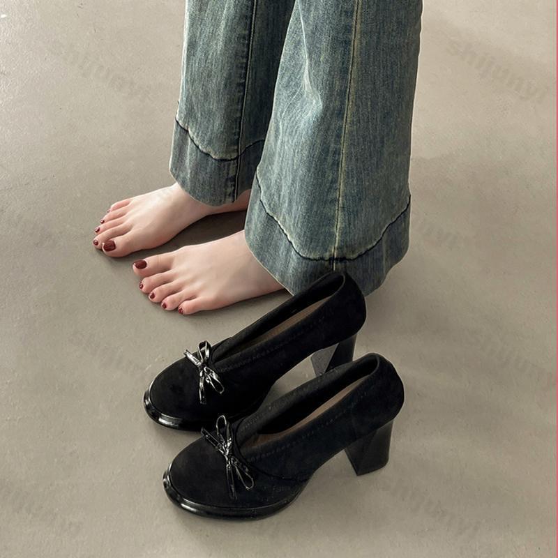 Women's High Heels 2025 Spring - Vintage Fashion Ladies ulasan dan harga