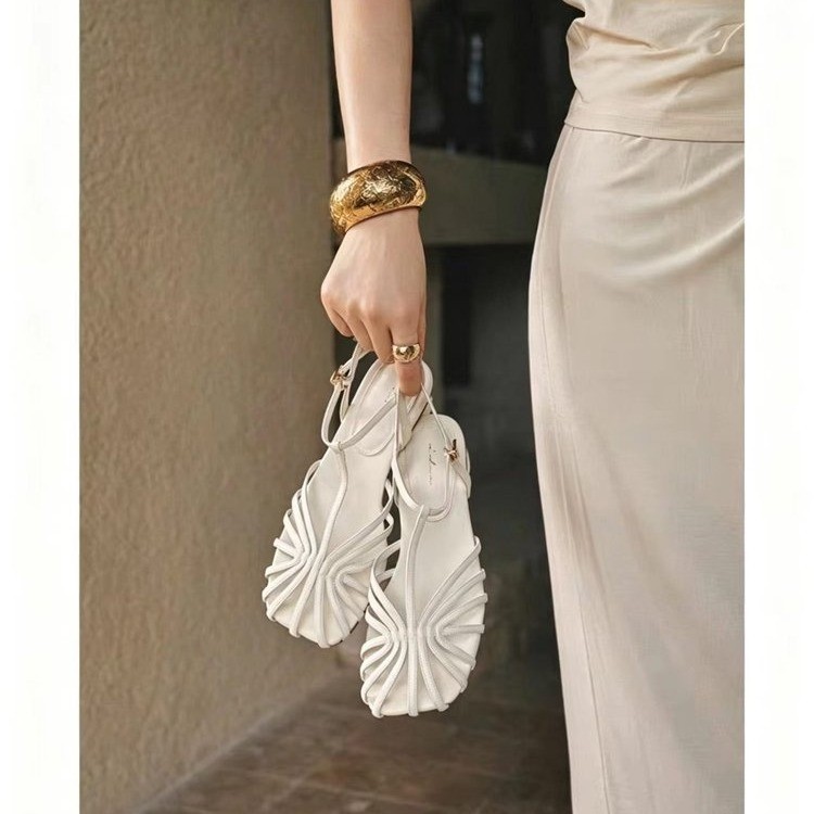 French-style Vintage Woven Toe - Vintage And Modern Fashion ulasan dan harga