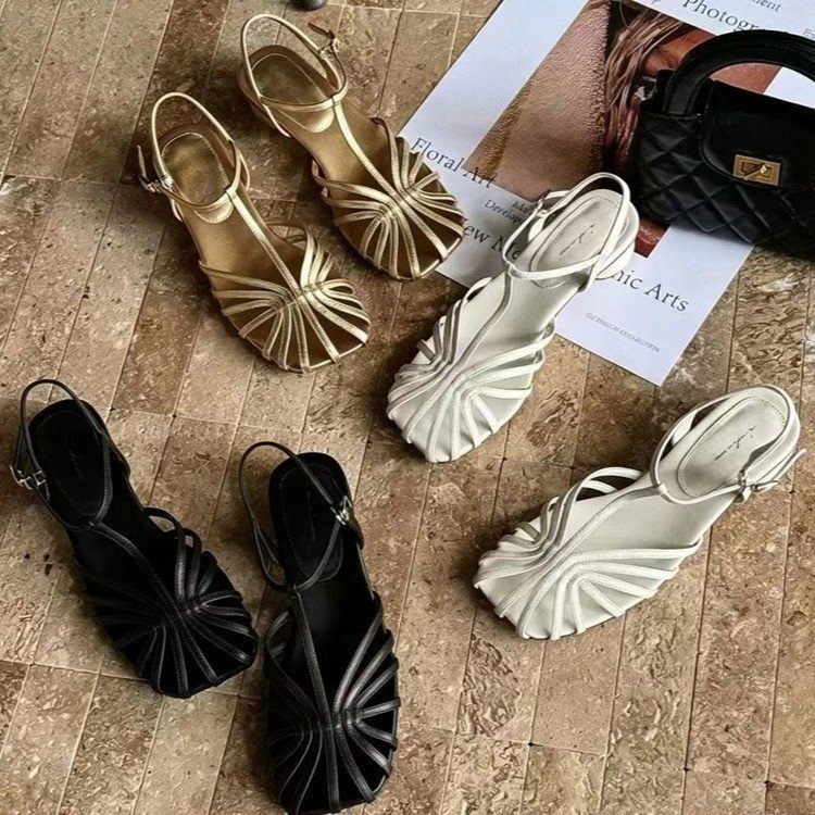 French-style Vintage Woven Toe - Vintage And Modern Fashion ulasan dan harga