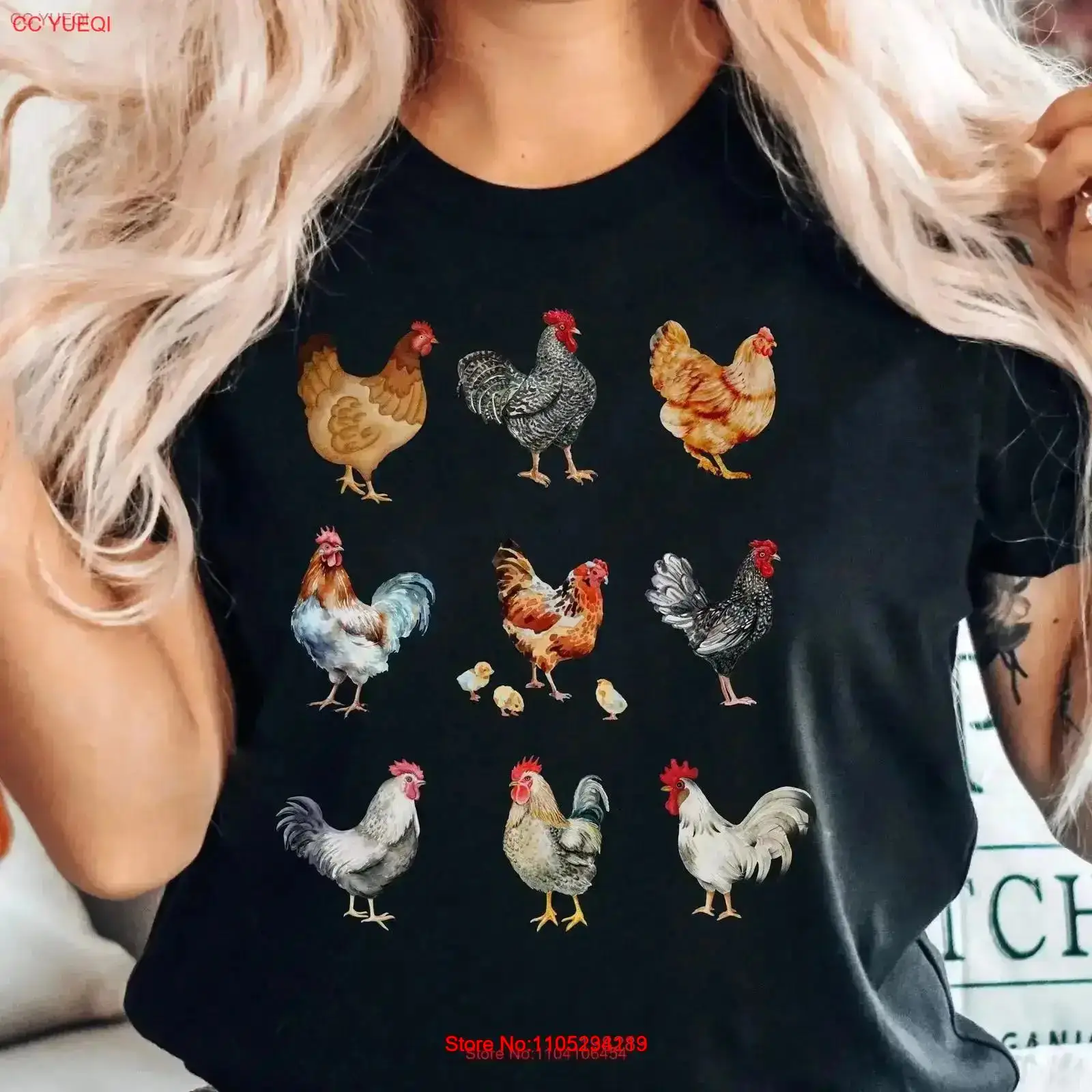 Chicken Collage T Shirt Farm L - Vintage Fashion Collage ulasan dan harga