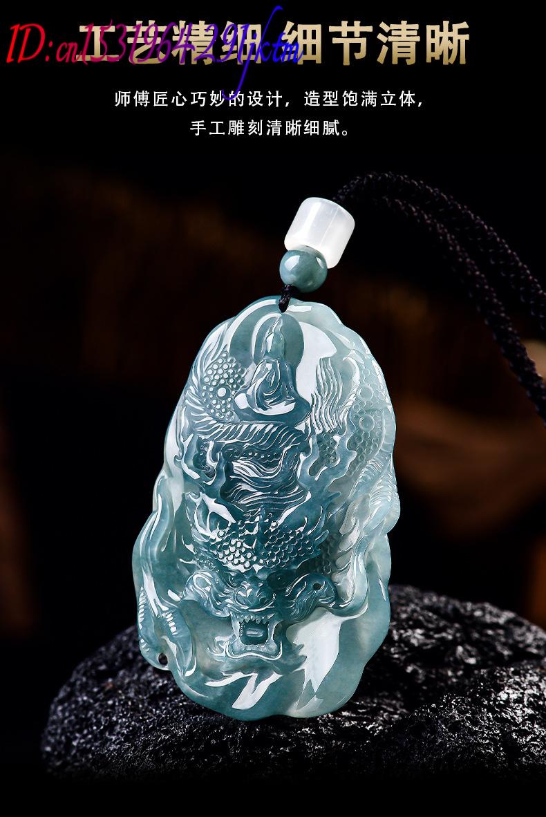 Natural Burmese Jadeite Dragon - Vintage Women Fashion ulasan dan harga