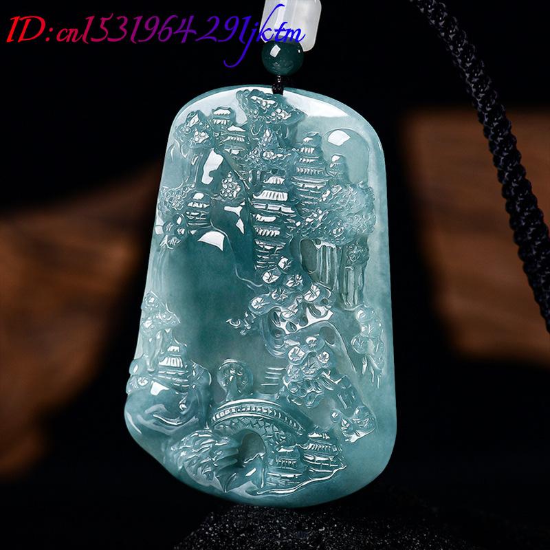 Natural Burmese Jadeite Scener - Vintage Women Fashion ulasan dan harga