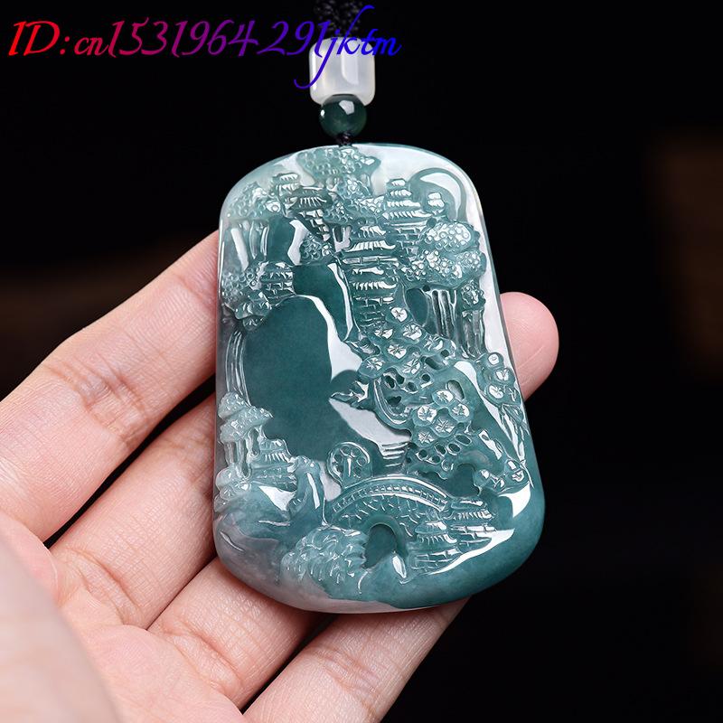 Natural Burmese Jadeite Scener - Vintage Women Fashion ulasan dan harga