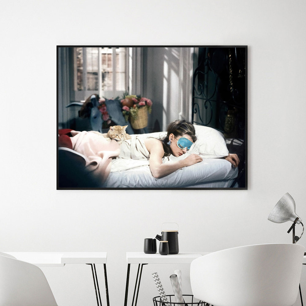 Audrey Hepburn Breakfast Poste - Vintage Fashion Prints For Wall ulasan dan harga