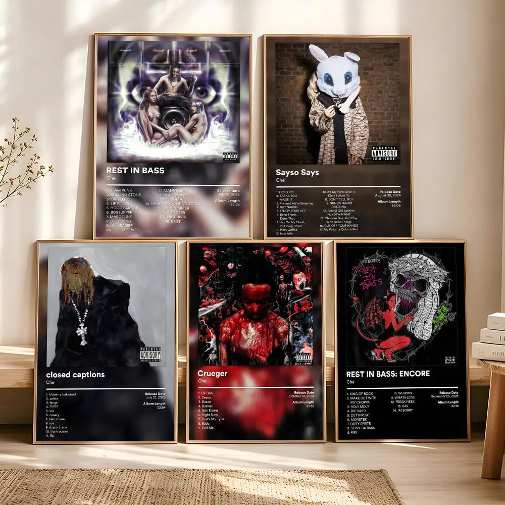 C-che Album Cover Painting Cal - Vintage Fashion Prints For Wall ulasan dan harga