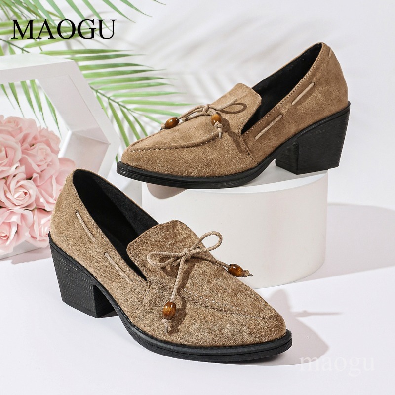 7CM Heeled Women's Spring Autu - Vintage Fashion Ladies ulasan dan harga