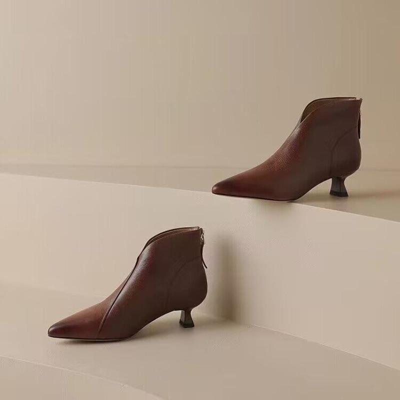 Autumn Winter Pointed Toe Wome - Vintage Fashion Ladies ulasan dan harga