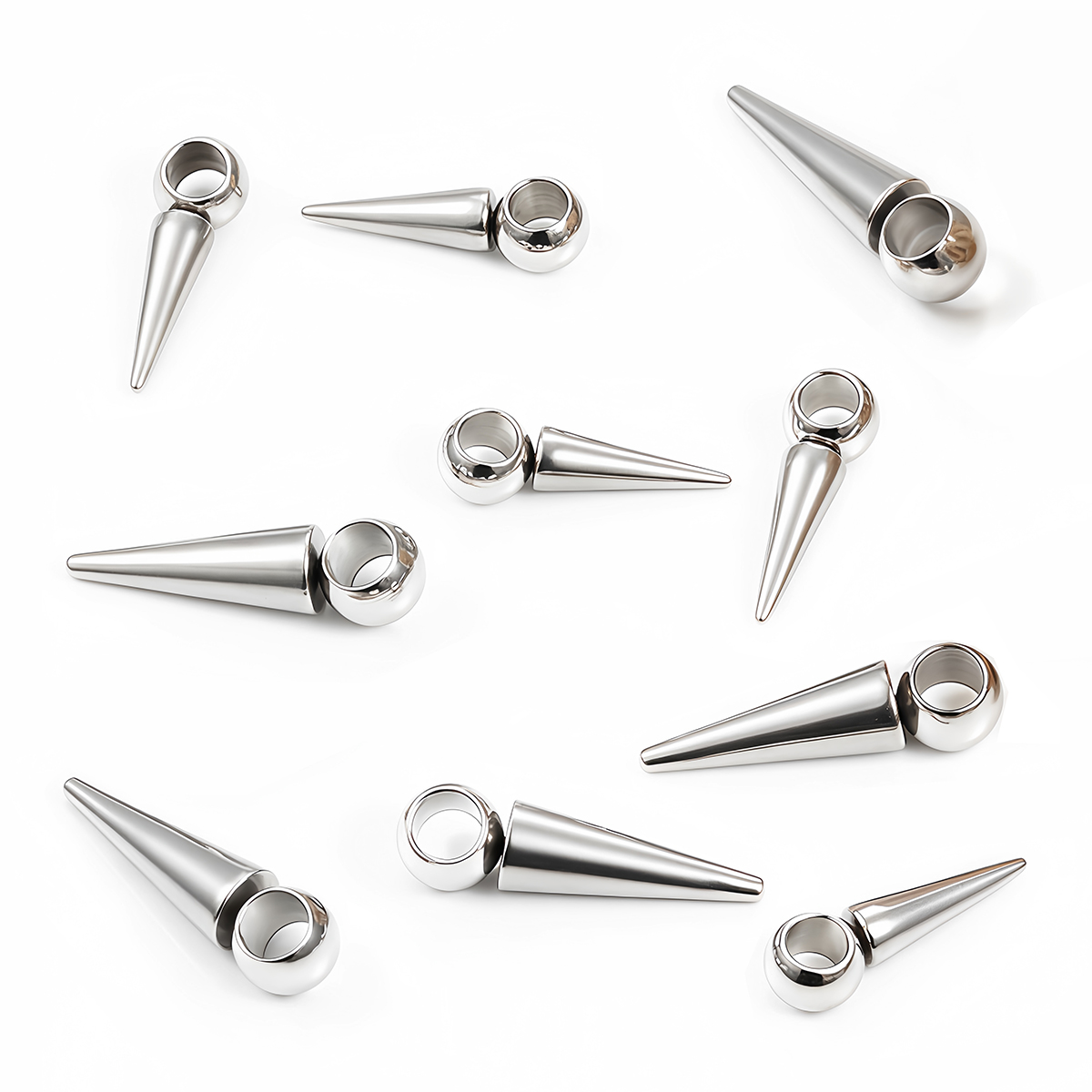10pcs Retro Cone Charms Pendan - V Vintage Fashion ulasan dan harga