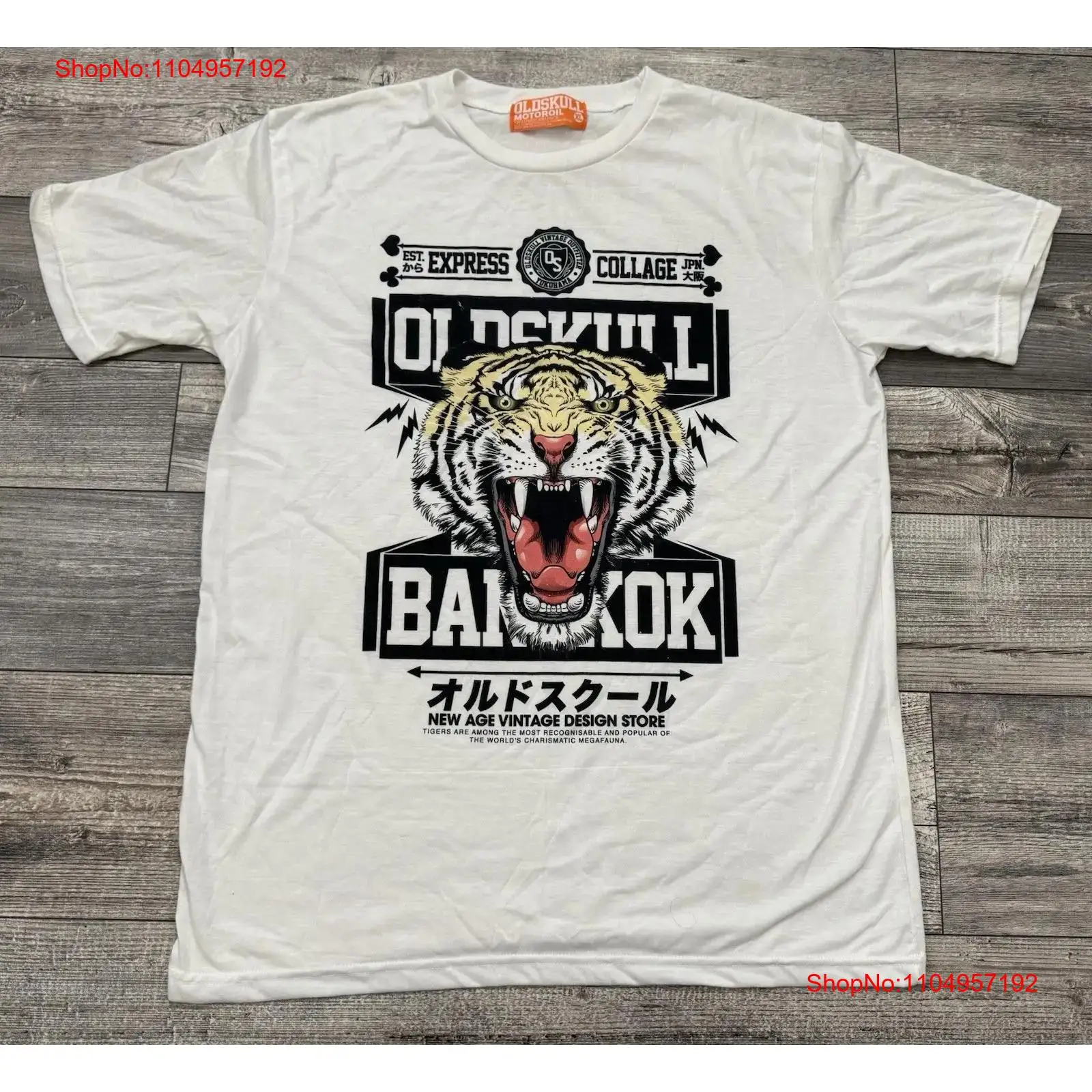 Oldskull Motor Oil T Shirt Men - Vintage Fashion Bangkok ulasan dan harga