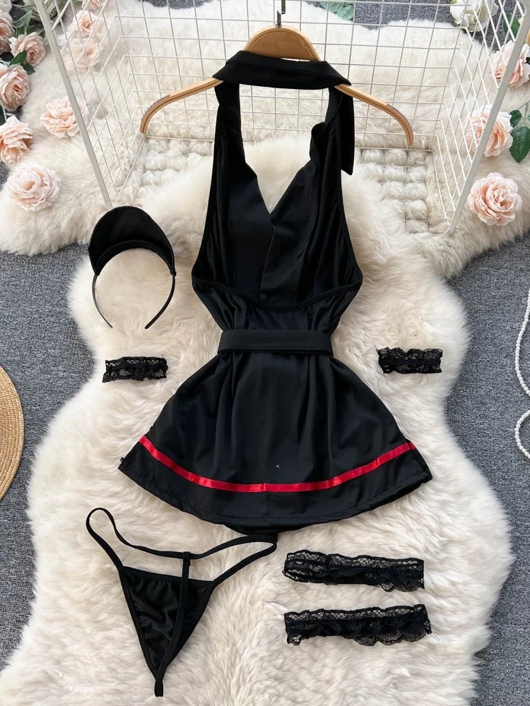 Erotic Fashion Sexy Halter Lin - Vintage Women Fashion ulasan dan harga