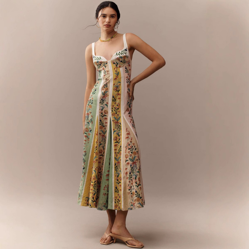 Fashion Elegant Women Sleevele - V Vintage Fashion ulasan dan harga