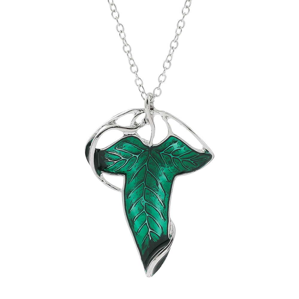 Vintage Green Leaf Pendant Nec - Fashion Y Vintage ulasan dan harga