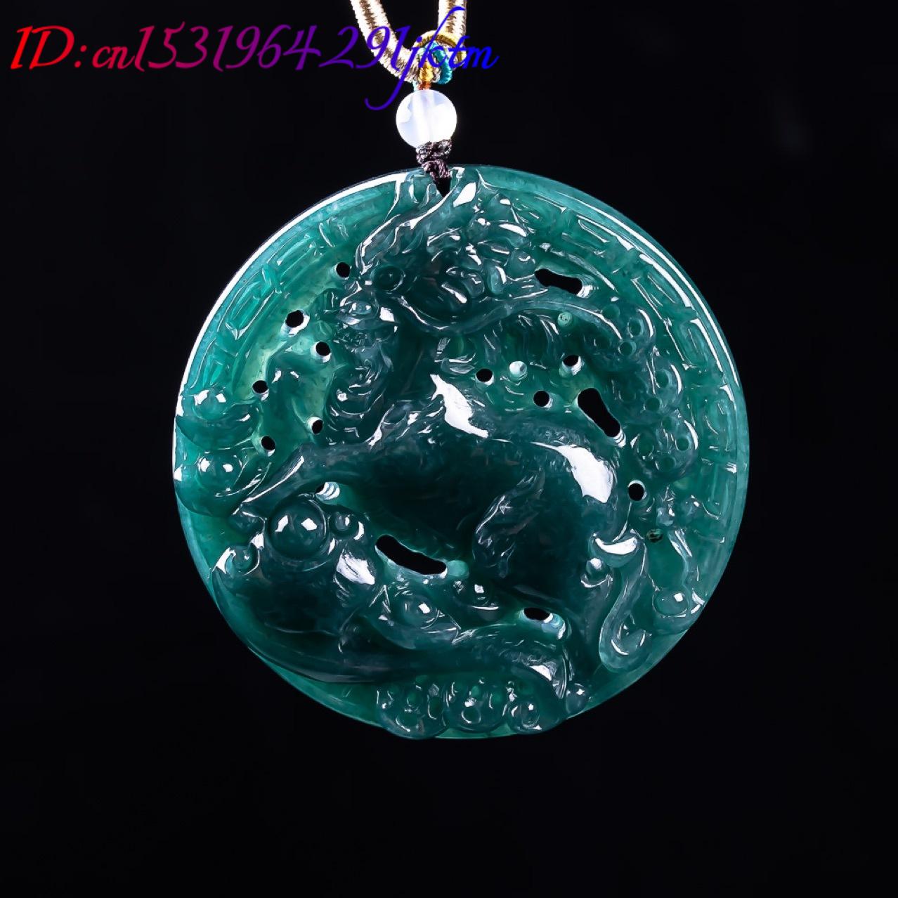 Burmese Jadeite Dragon Pendant - Vintage Women Fashion ulasan dan harga
