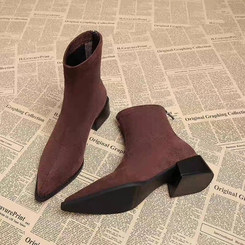 New Low Heel Women Mordern Ank - Vintage Fashion Style ulasan dan harga
