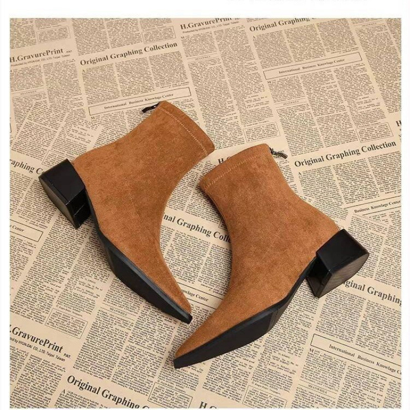 New Low Heel Women Mordern Ank - Vintage Fashion Style ulasan dan harga