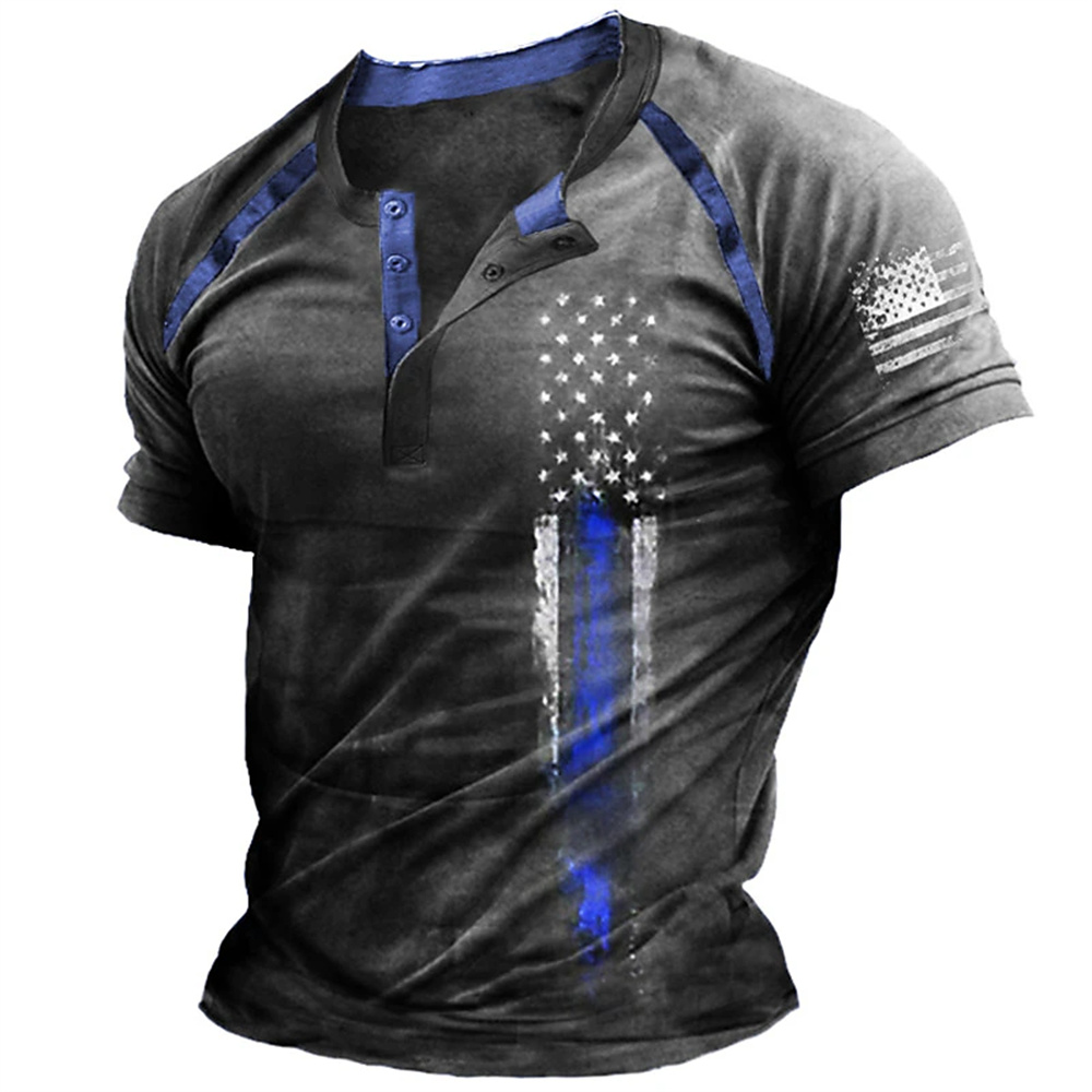 Funny 3D American Flag Print M - Vintage Fashion Style ulasan dan harga