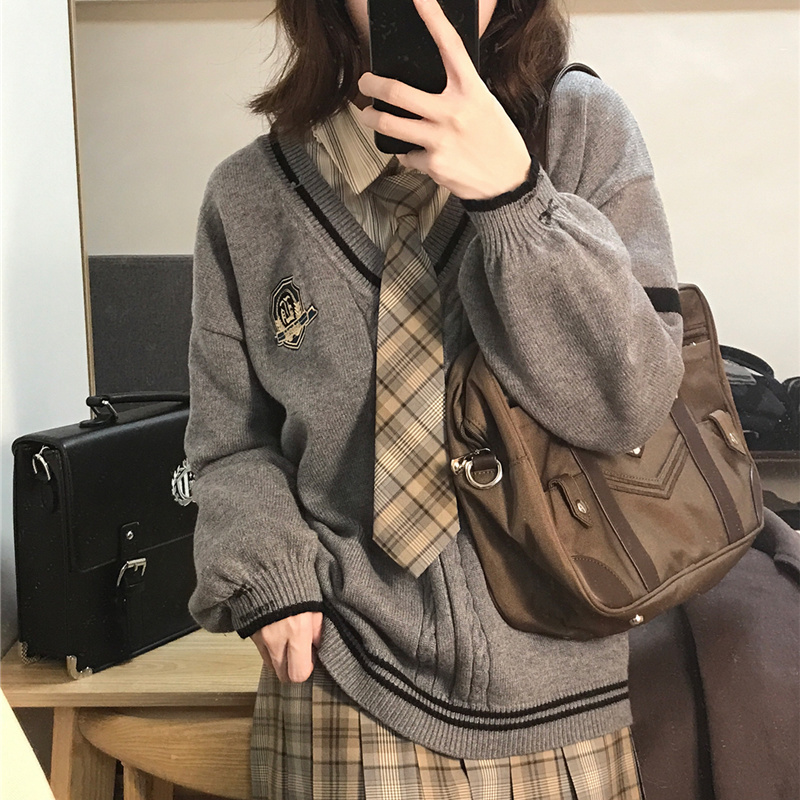 Deeptown Vintage Preppy Women  - Vintage Fashion Style Female ulasan dan harga