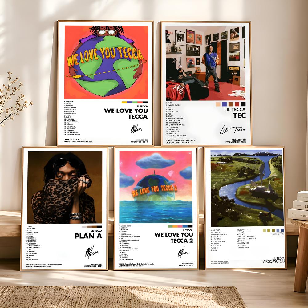 L-lil Tecca ABLUM Cover Painti - Vintage Fashion Prints For Wall ulasan dan harga