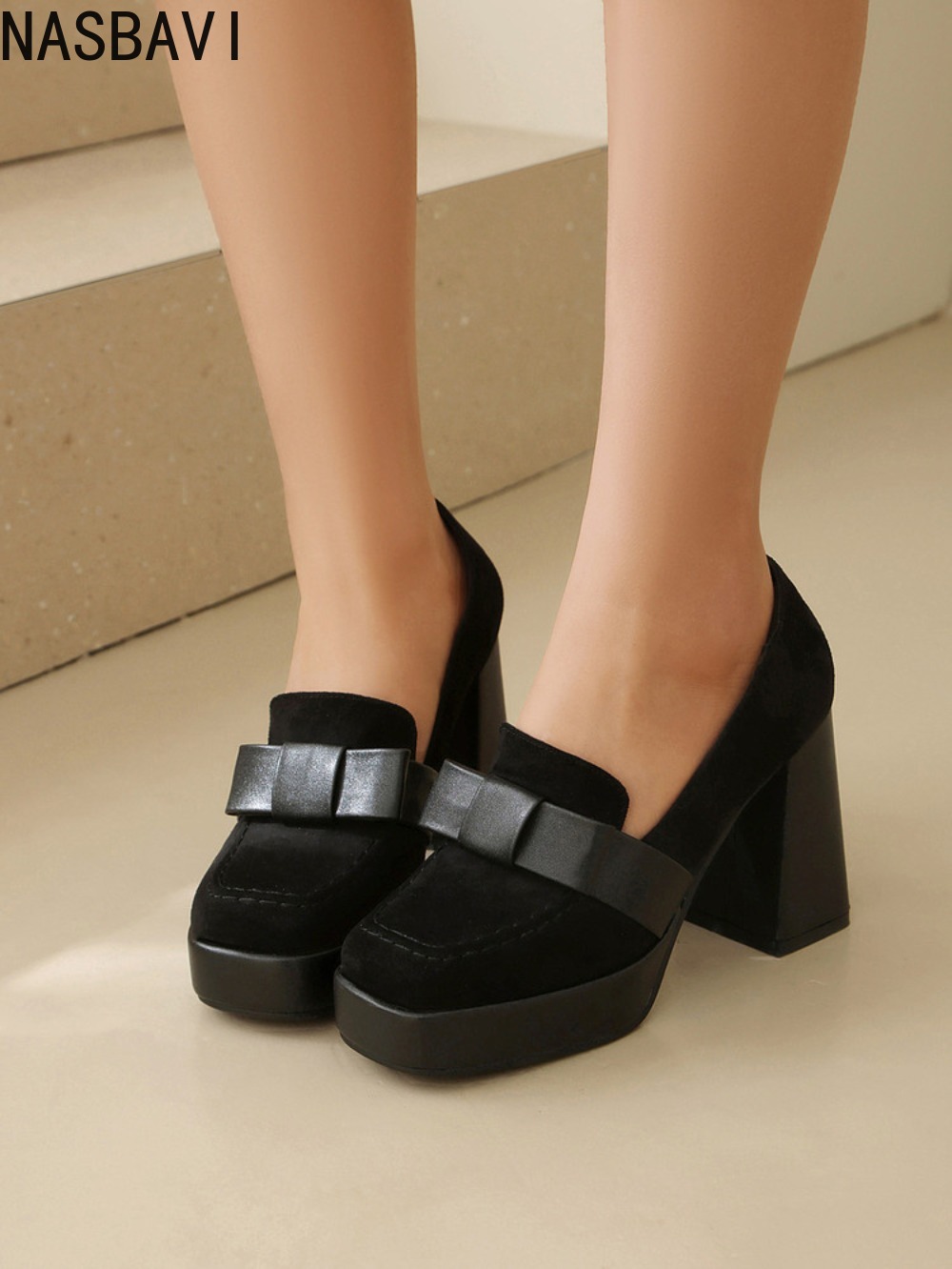 New Spring/summer Square Toe V - Vintage Fashion Women Dresses ulasan dan harga
