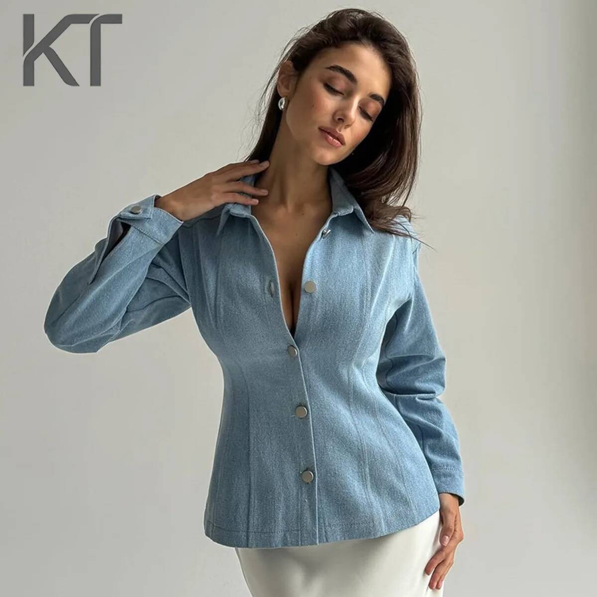 KT Vintage Waist Cinching Deni - Vintage Women Fashion ulasan dan harga