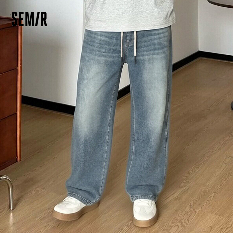 Semir Men Pants Denim American - Retro Track Pant ulasan dan harga