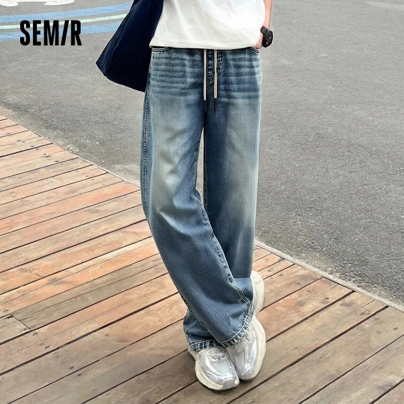 Semir Men Pants Denim American - Retro Track Pant ulasan dan harga