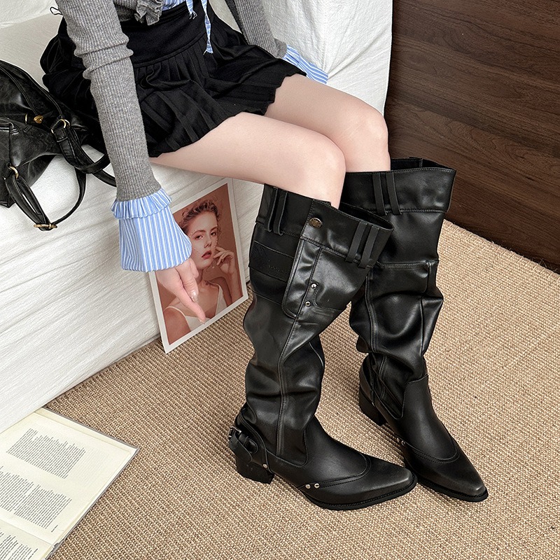 Womens Boots Vintage Women Kne - Vintage And Modern Fashion ulasan dan harga