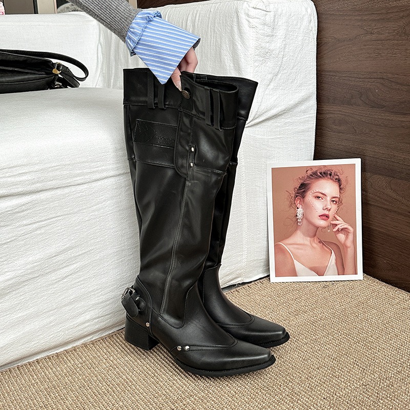 Womens Boots Vintage Women Kne - Vintage And Modern Fashion ulasan dan harga