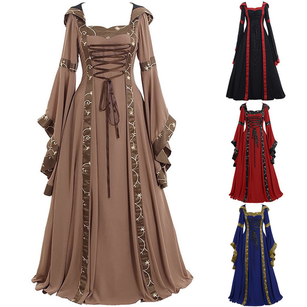 Women's Halloween Dressing Fas - Vintage Fashion Women Dresses ulasan dan harga