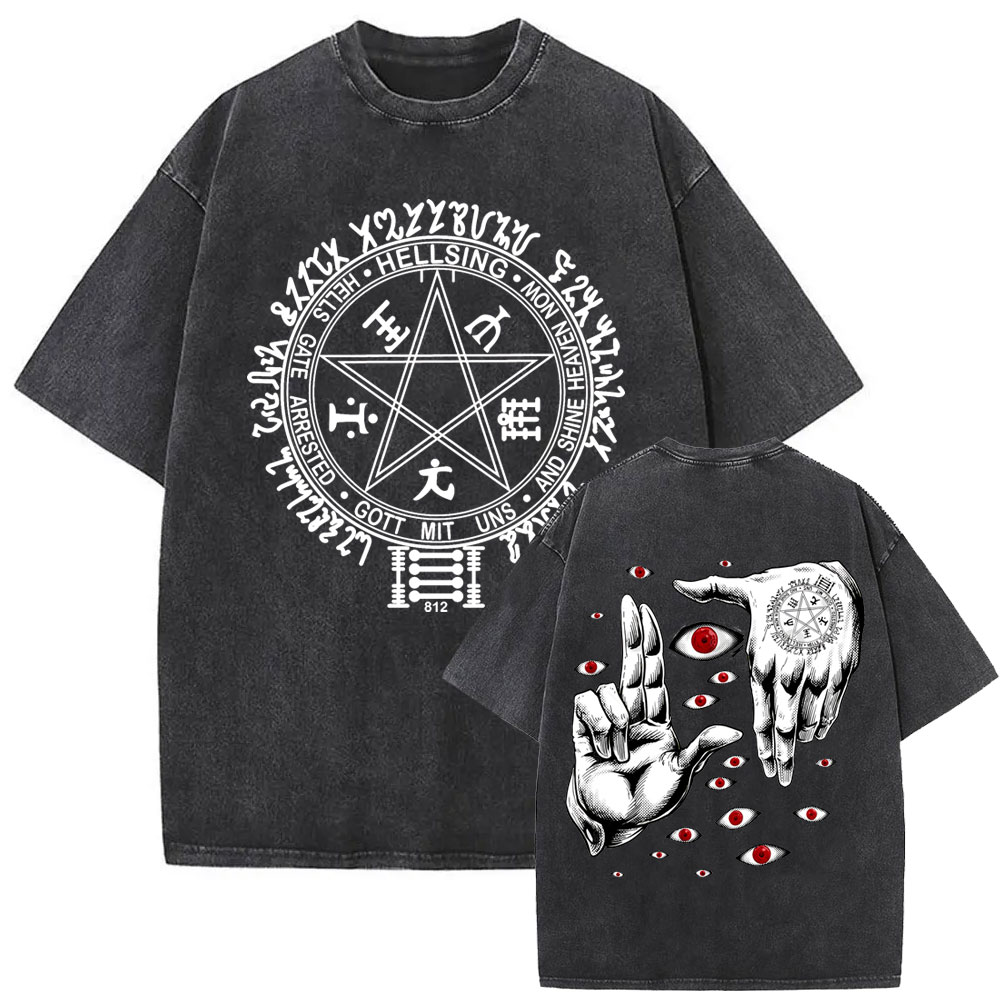 Washed Vintage Anime Hellsing  - Fashion Y Vintage ulasan dan harga
