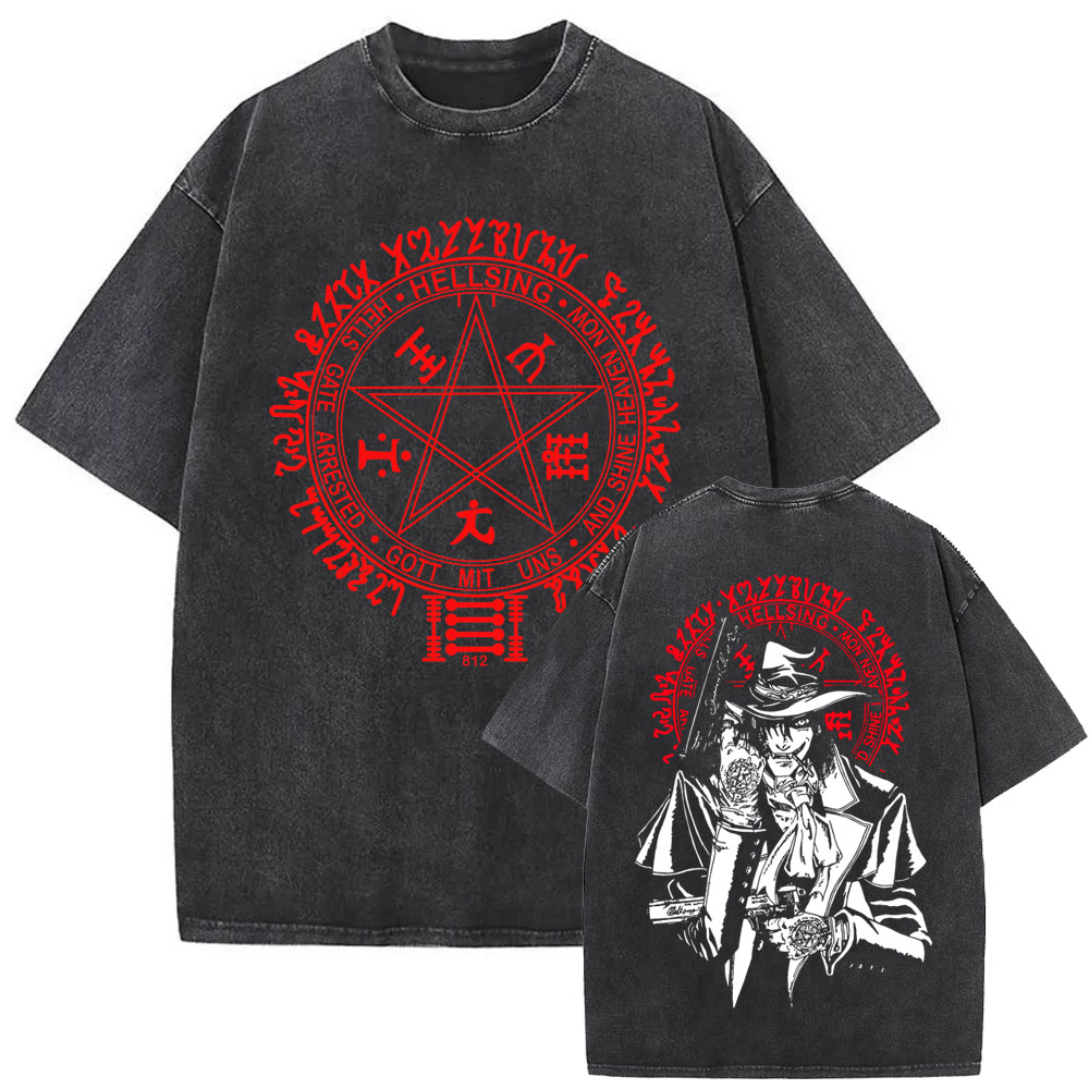 Washed Vintage Anime Hellsing  - Fashion Y Vintage ulasan dan harga